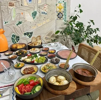 Limon Kahvaltı Galata unlimited Turkish breakfast spread